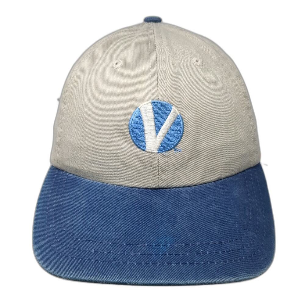 Kati Baseball Cap Beige Blue One Size Versant Ventures Slideback Hat Logo